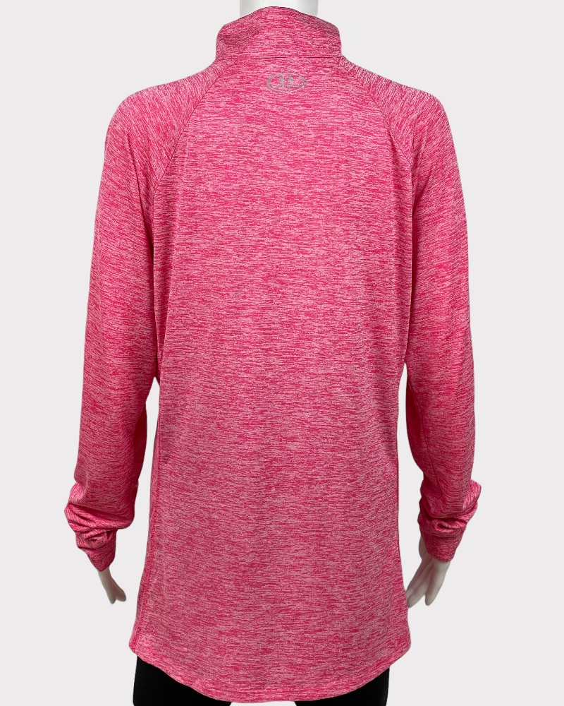 Under Armour Heatgear Pink Long-Sleeve Active Top (XL)