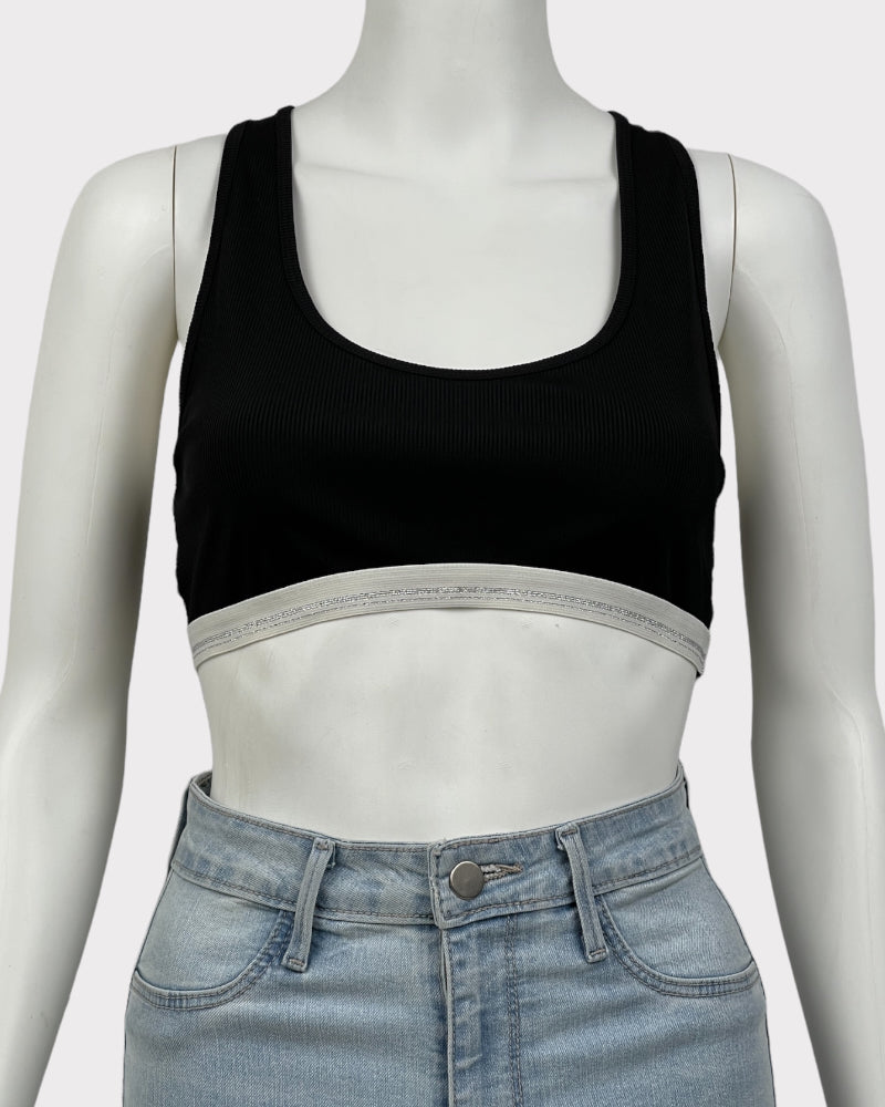 Xhilaration Black Racerback Bralette (M)