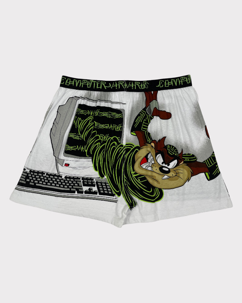 Looney Tunes White Tasmanian Devil Boxers (XL)