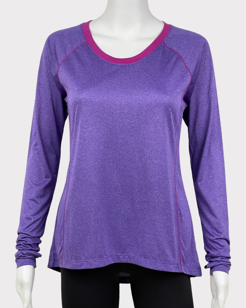 Avia Purple Long-Sleeve Active Top (S)