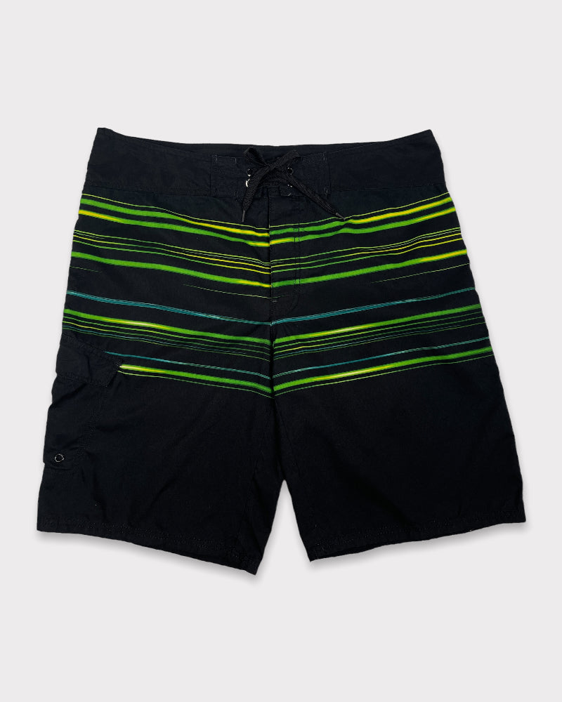 Mossimo Supply Co. Men’s Black And Green Swimming Trunks (W36)