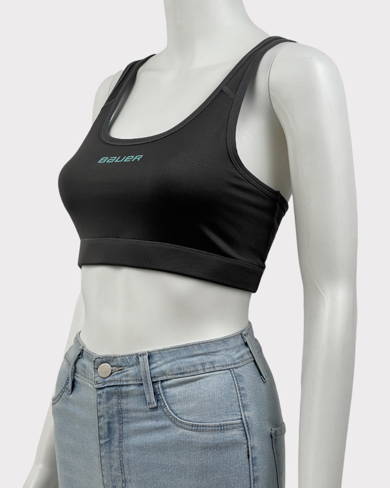 Eddie Bauer Grey And Blue Sports Bra (S)