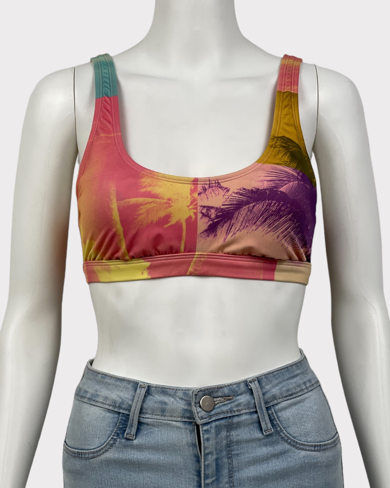 Billabong Pink Printed Sports Bra (L)