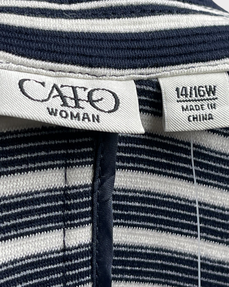 Cato Navy Blue Striped Blazer