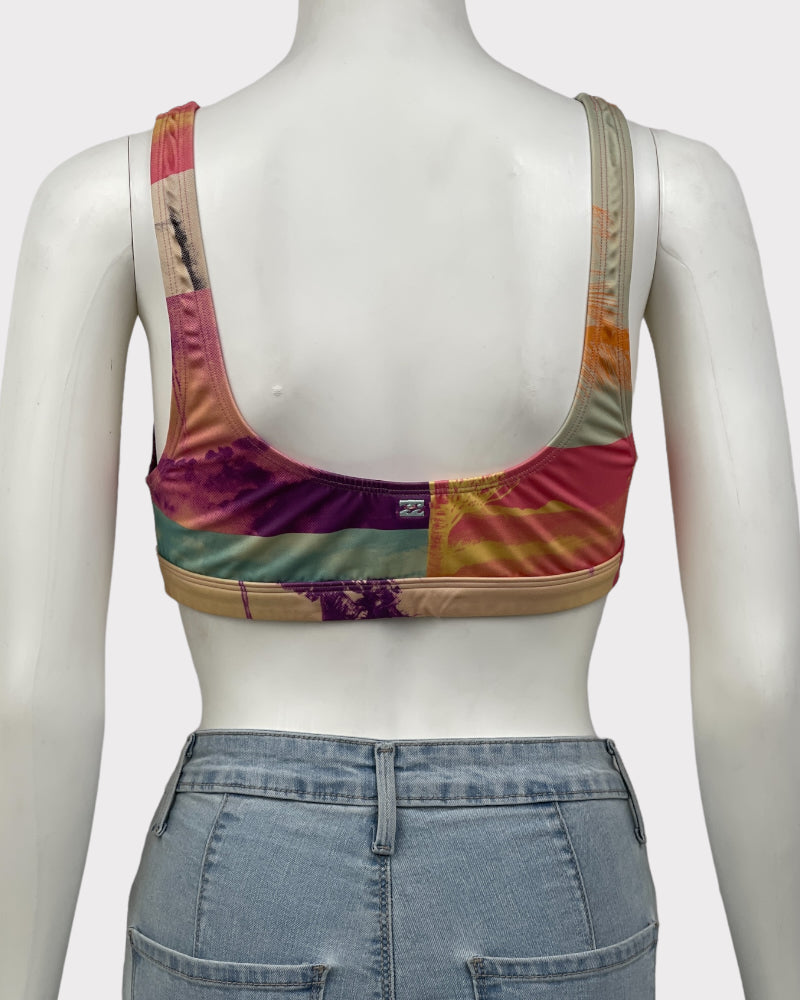 Billabong Pink Printed Sports Bra (L)