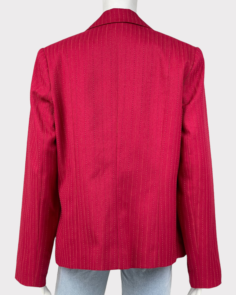 Karen Scott Pink Pinstripe Blazer (L)