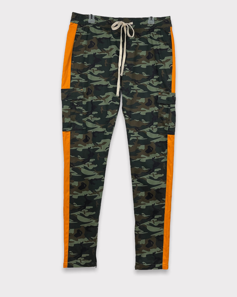 Kayden K Men’s  Green Camo Print Jogger (W34)