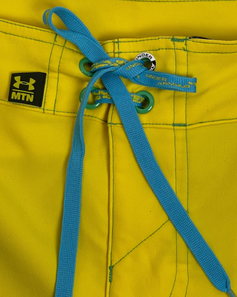 Under Armour Men's Yellow Swimming Trunks Shorts (W36)