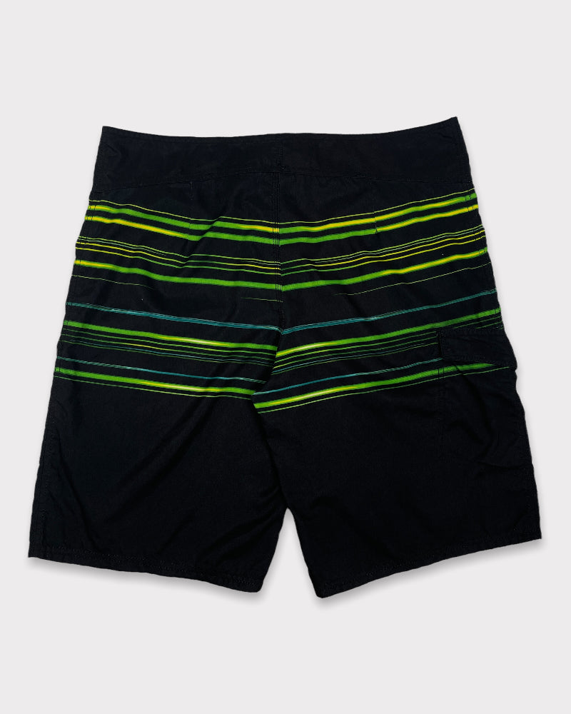 Mossimo Supply Co. Men’s Black And Green Swimming Trunks (W36)