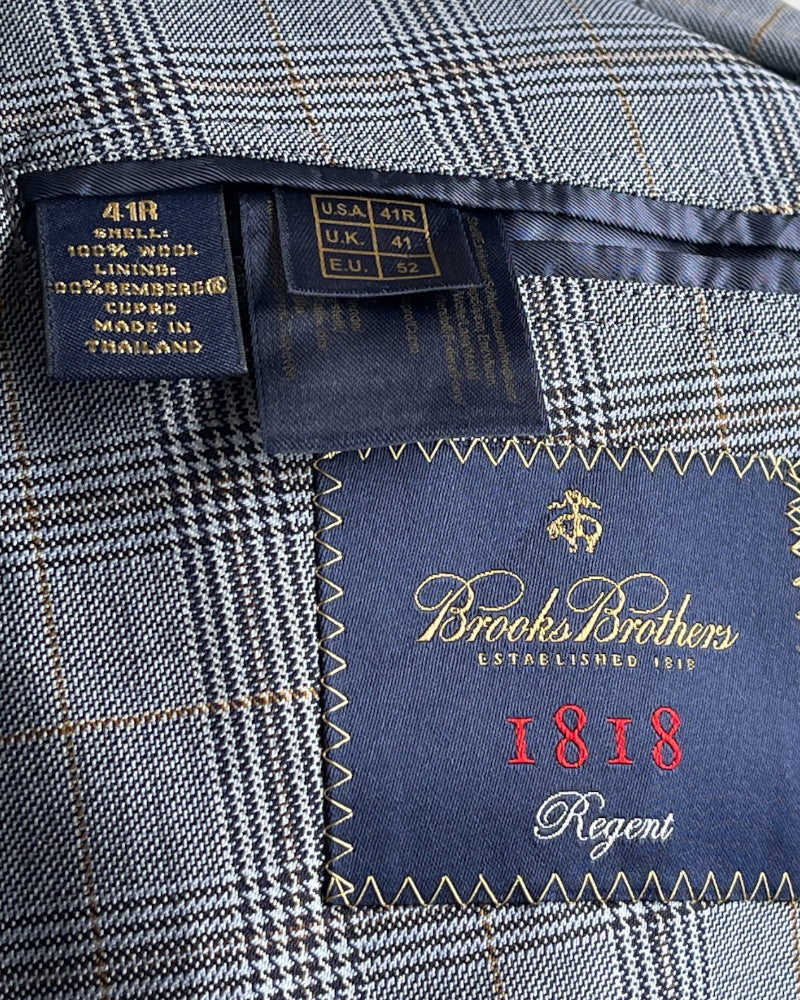 Brooks Brothers Blue Plaid Blazer