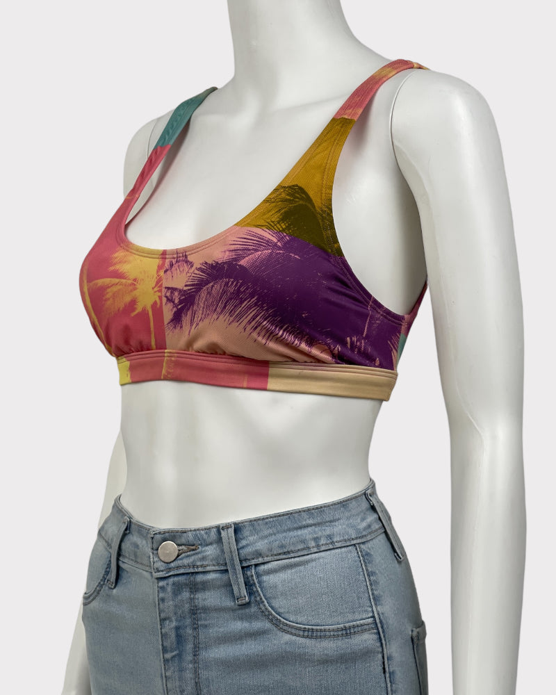 Billabong Pink Printed Sports Bra (L)