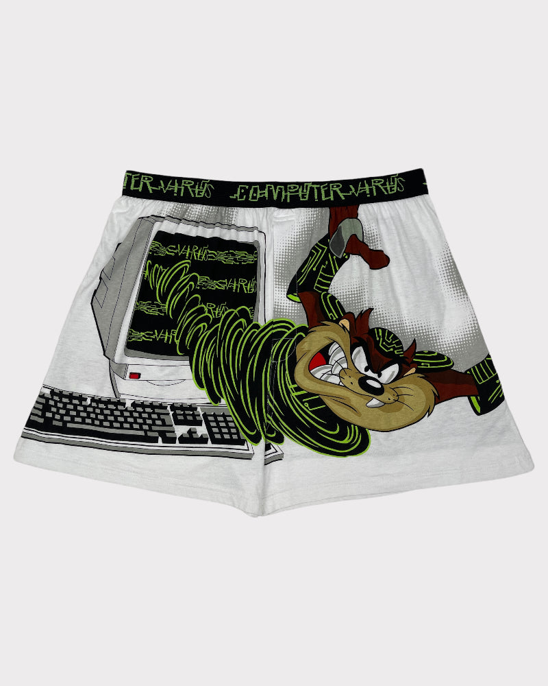 Looney Tunes White Tasmanian Devil Boxers (XL)