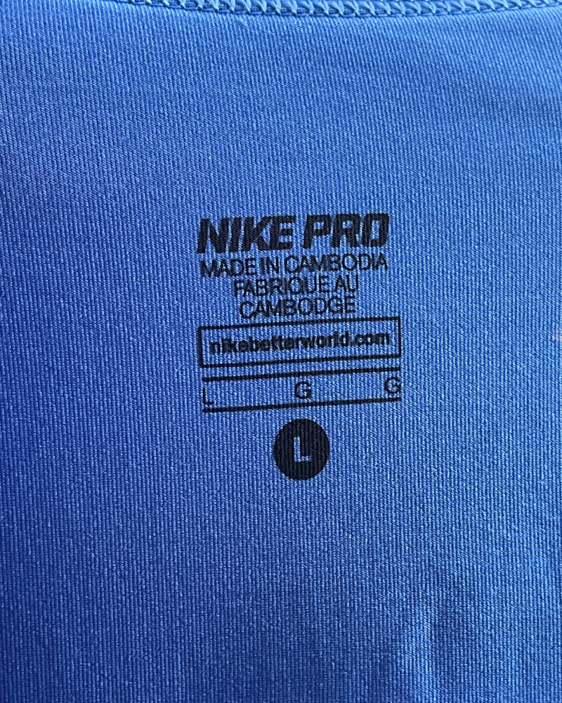 Nike Pro Blue Long-Sleeve Active Top (L)