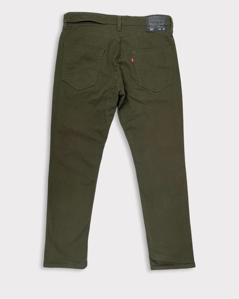 Levi’s Men’s 511 Dark Khaki Green Jeans (W34)