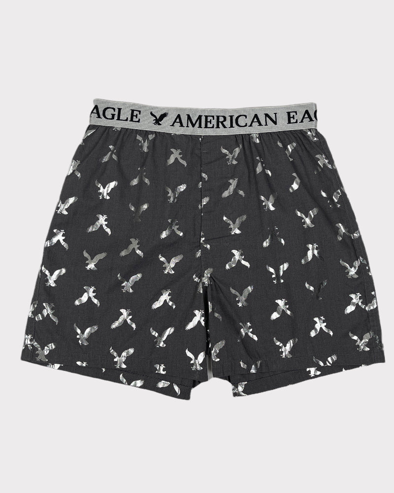 American Eagle Outfitters Grey Printed Boxers (XS)