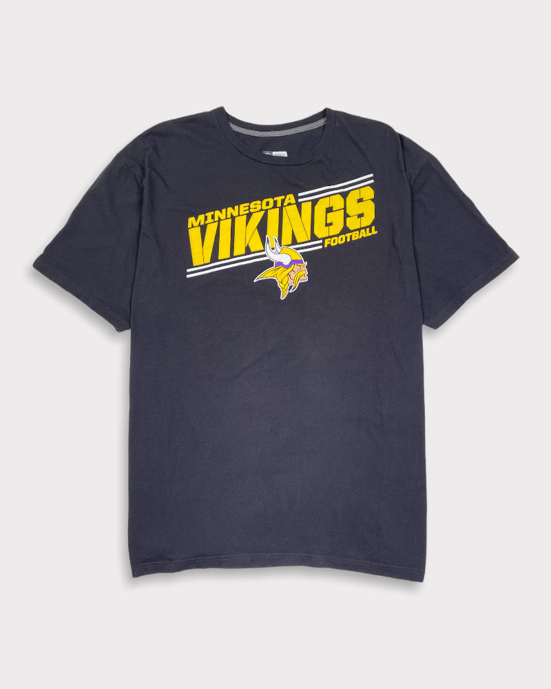 NFL Team Apparel Minnesota Vikings Football Graphic T-Shirt (2XL)