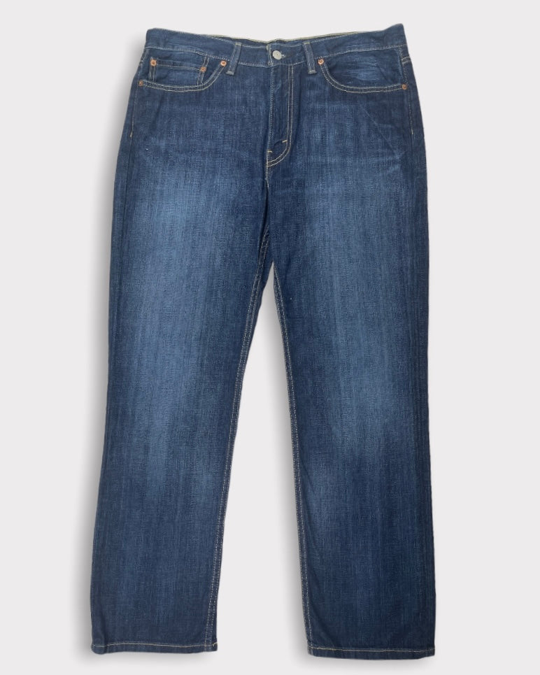 Levi’s Men’s 514 Dark-Wash Blue Jeans (W36)