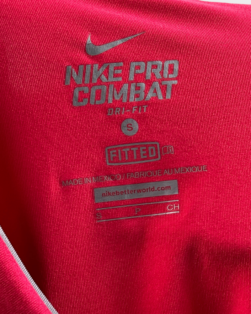 Nike Pro Pink Long-Sleeve Active Top (S)