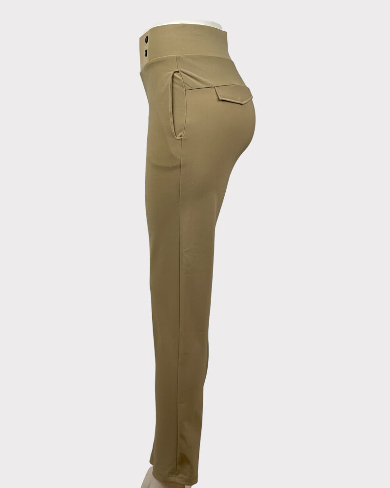 Generic Beige Skinny Pants/Pants Leggings (M)