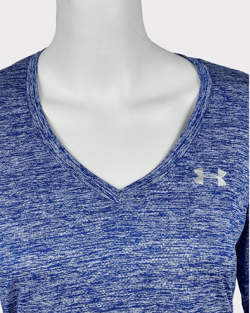 Under Armour Blue Long-Sleeve Active Top (S)