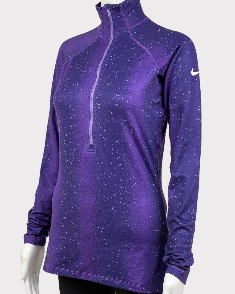 Nike Pro Purple Long-Sleeve Active Top (M)